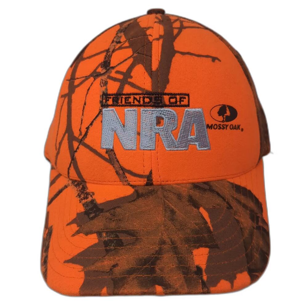 Americap Friends of NRA Orange Brown Baseball Cap OS Hat Camo Snapback USA Logo